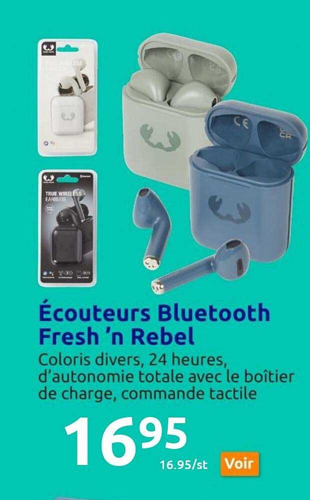 écouteurs bluetooth fresh 'n rebel