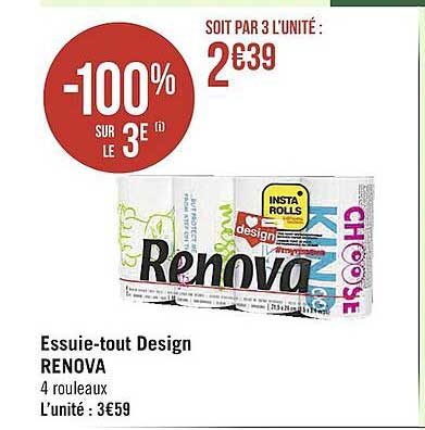 essuie-tout design renova