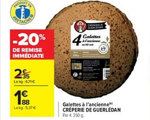 galettes à l'ancienne crêperie de guerlédan