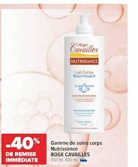 gamme de soins corps nutrissance rogé cavailles