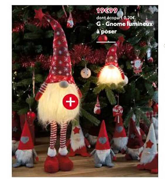 gnome lumineux à poser