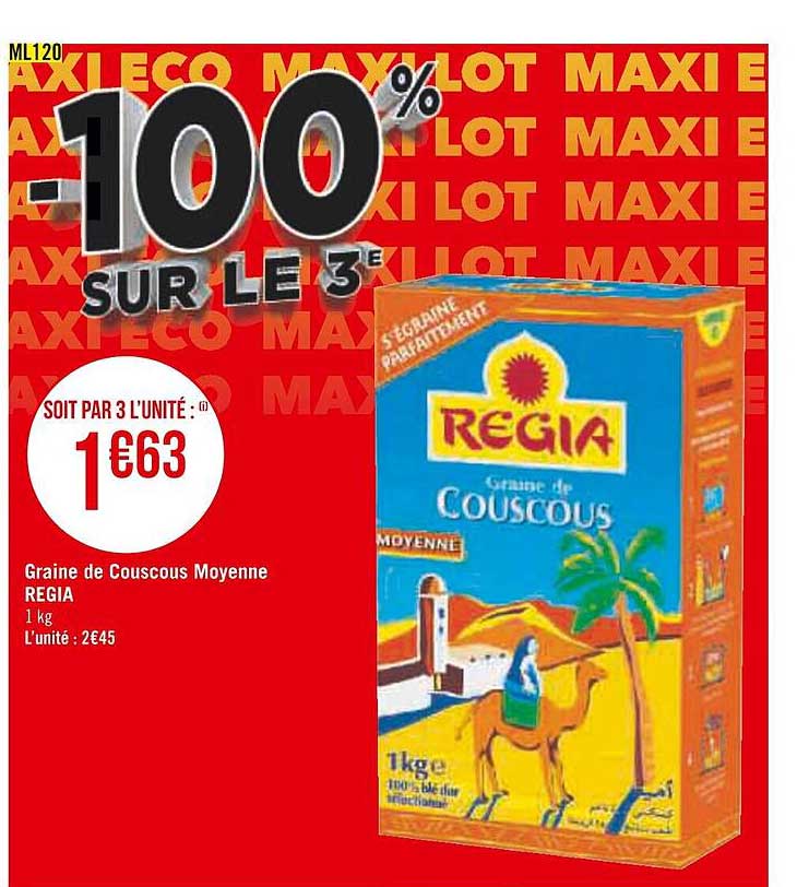 graine de couscous moyenne regia