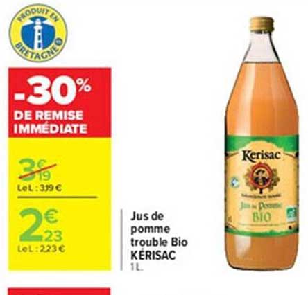 jus de pomme trouble bio kérisac