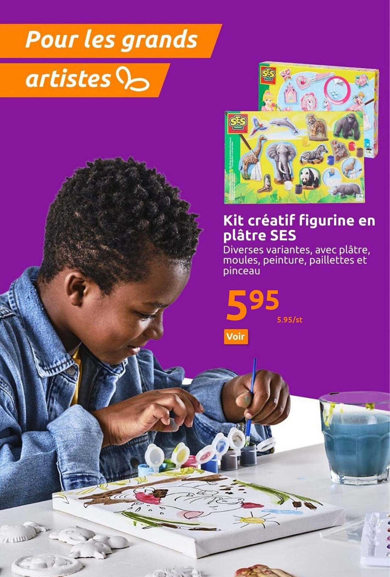 kit créatif figurine en plâtre ses