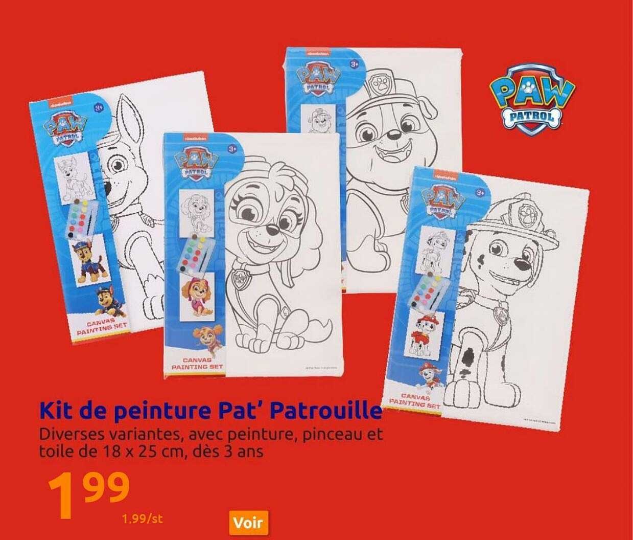 kit de peinture pat' patrouille