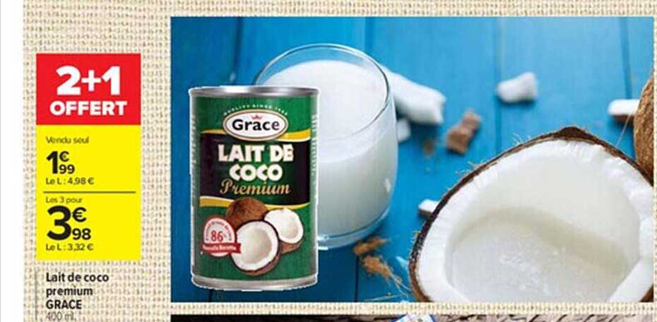 Lait De Coco Premium Grâce