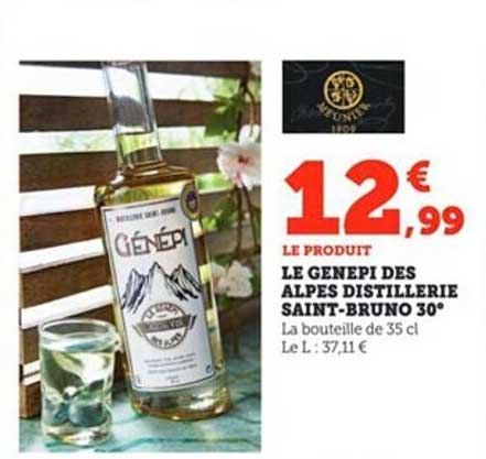 le genepi des alpes distillerie saint-bruno 30°