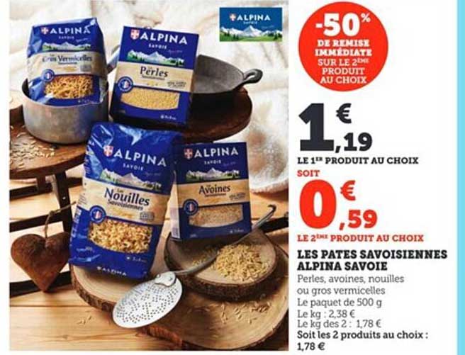 les pâtes savoisiennes alpina savoie