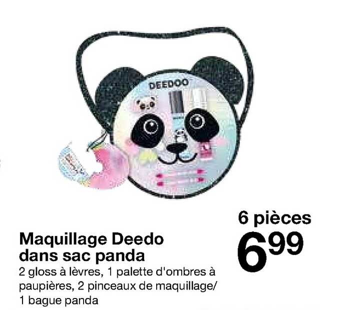 maquillage deedo dans sac panda
