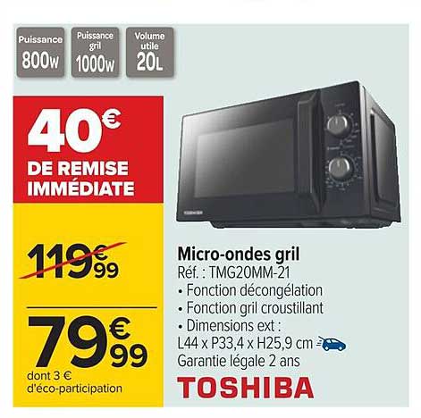 micro-ondes gril toshiba