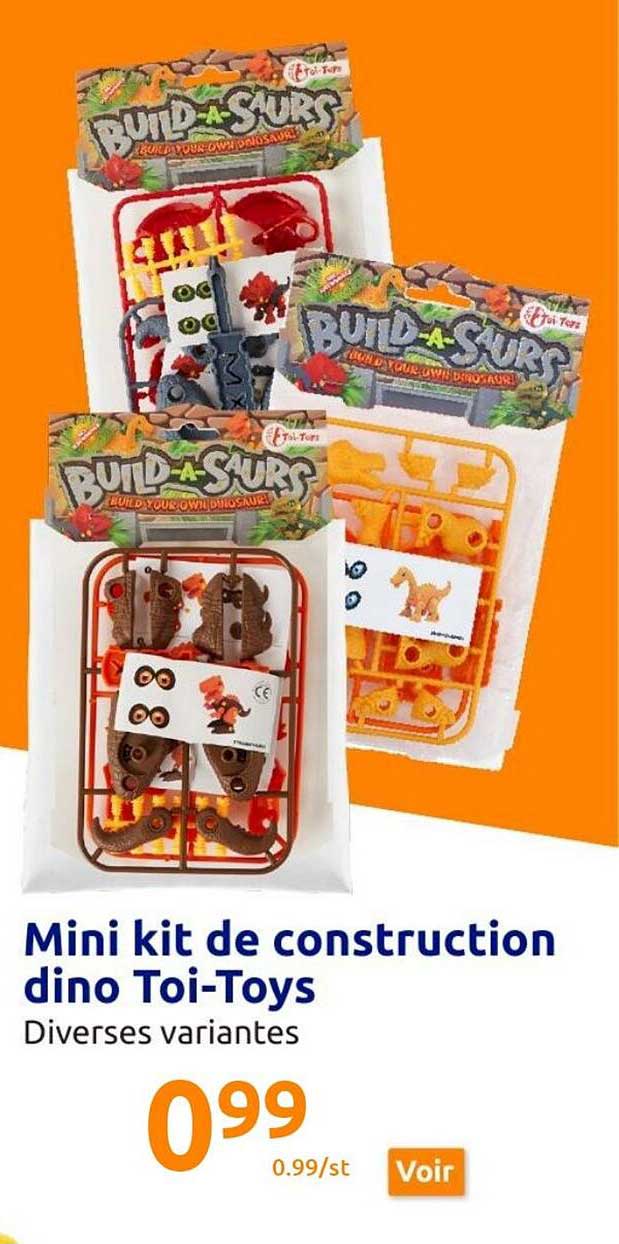 Mini Kit De Construction Dino Toi-toys