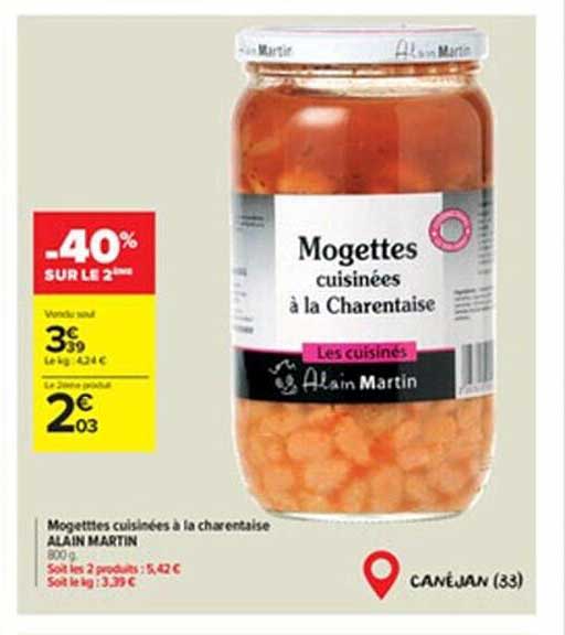 mogettes cuisinées à la charentaise alain martin