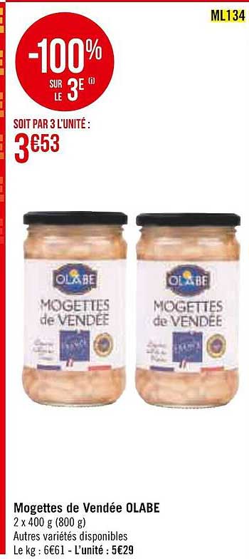 mogettes de vendée olabe