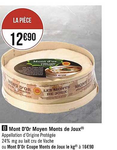 mont d'or moyen monts de joux ou mont d'or coupe monts de joux
