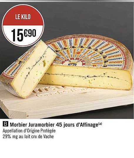 morbier juramorbier 45 jour d'affinage