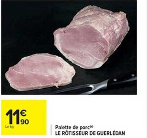 palette de porc le rôtisseur de guerlédan