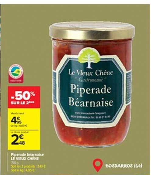 piperade béarnaise le vieux chêne