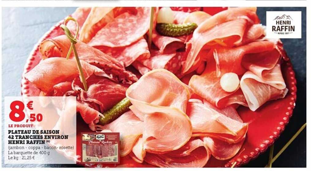 plateau de saison 42 tranches environ henri raffin