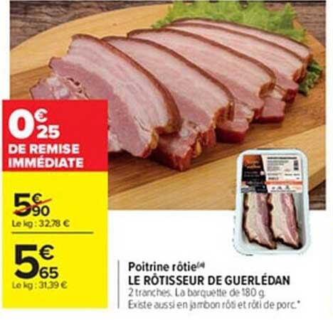 poitrine rôtie le rôtisseur de guerlédan