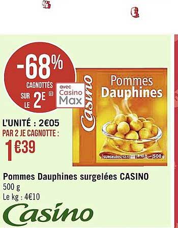 Pommes Dauphines Surgelées Casino