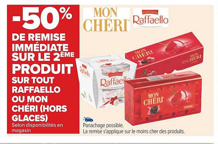 produit raffaello ou mon chéri