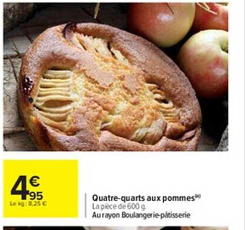 quatre-quarts aux pommes
