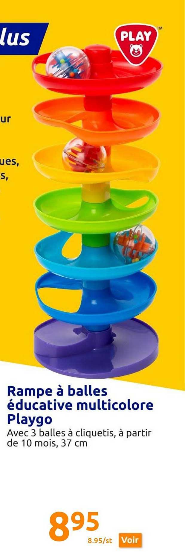 Rampe à Balle éducative Multicolore Playgo