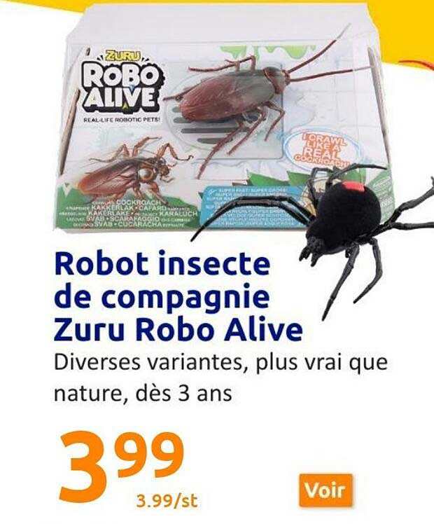 robot insecte de compagnie zuru robo alive