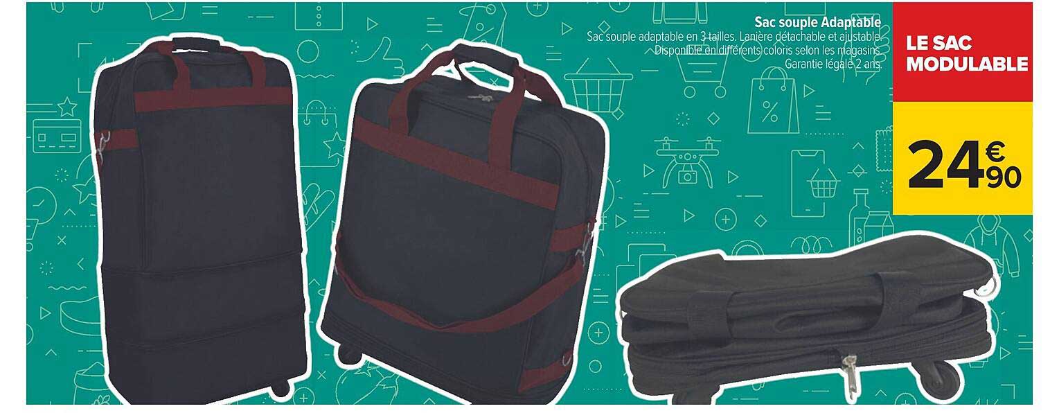 sac souple adaptable