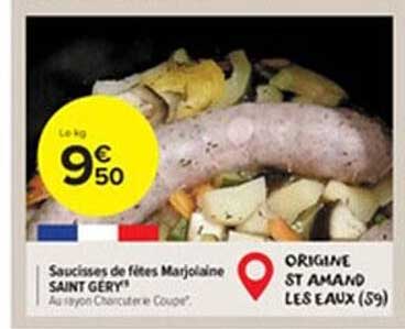 saucisses de fêtes marjolaine saint géry