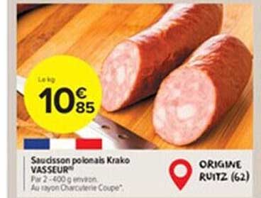 Saucisson Polonais Krako Vasseur