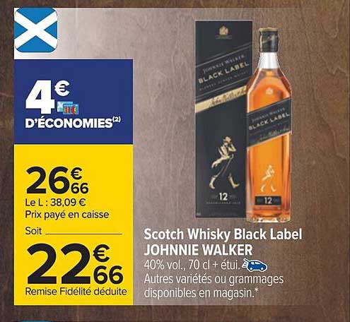 scotch whisky black label johnnie walker