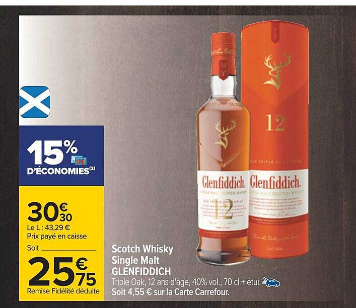 scotch whisky single malt glenfiddich