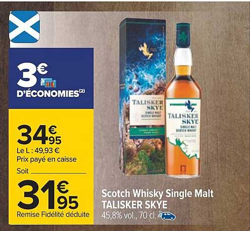 scotch whisky single malt talisker skye