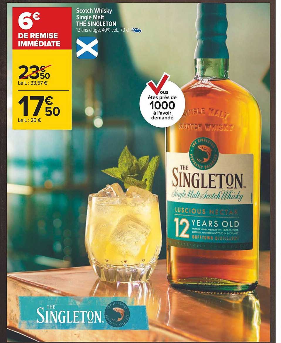 scotch whisky single malt the singleton
