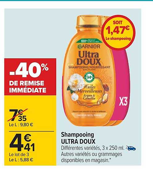 Shampooing Ultra Doux