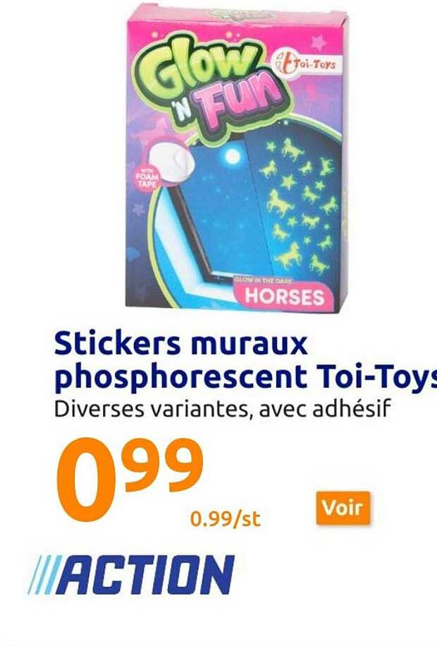 stickers muraux phosphorescent toi-toys