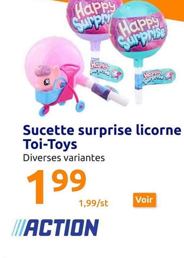 sucette surprise licorne toi-toys