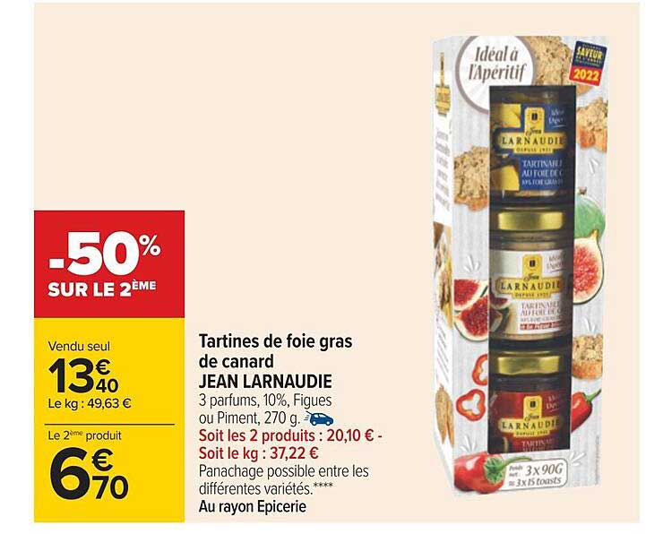 Tartines De Foie Gras De Canard Jean Larnaudie