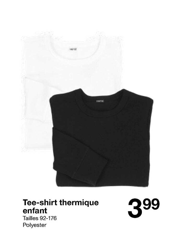 tee-shirt thermique enfant