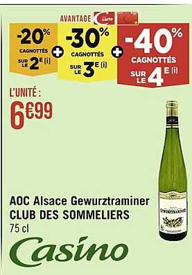 Aoc Alsace Gewurztraminer Club Des Sommeliers