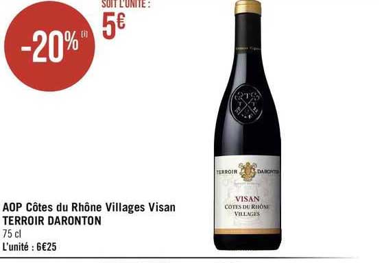 Aop Côtes Du Rhône Villages Visan Terroir Daronton