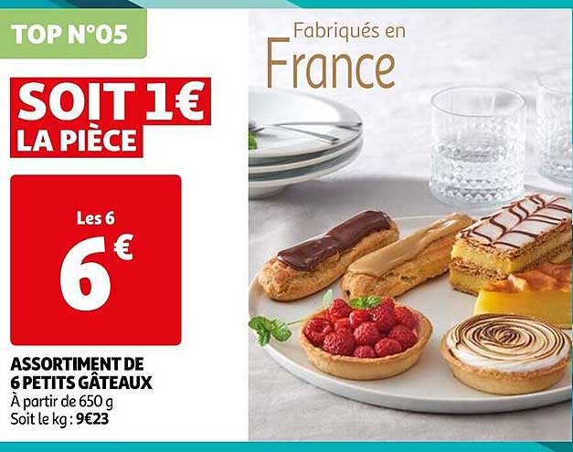 Assortiment De 6 Petits Gâteaux