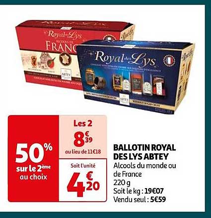 ballotin royal des lys abtey