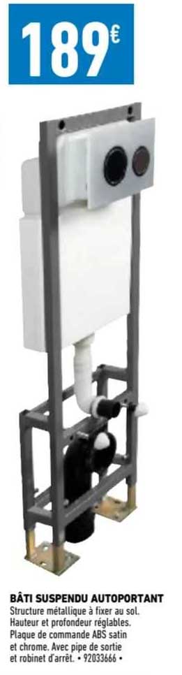 bâti suspendu autoportant