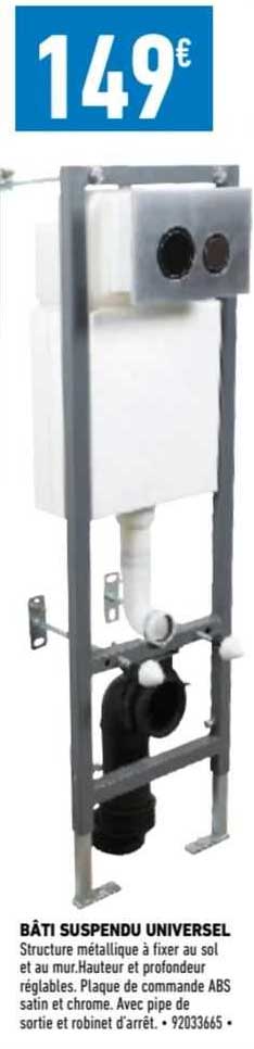 bâti suspendu universel