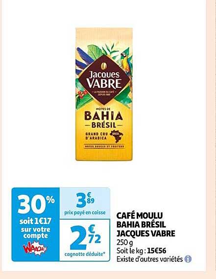 café moulu bahia brésil jacques vabre