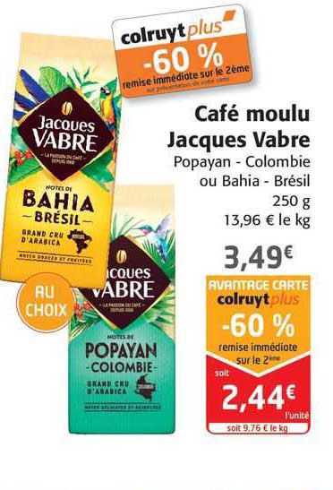 café moulu jacques vabre