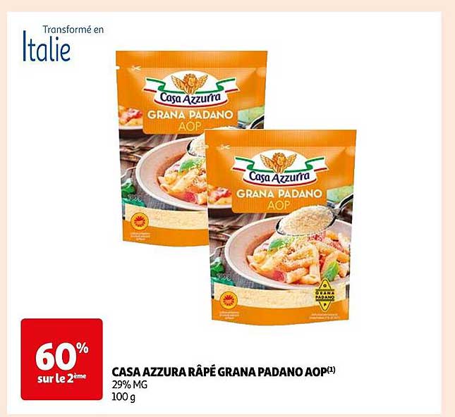 casa azzura râpé grana padano aop