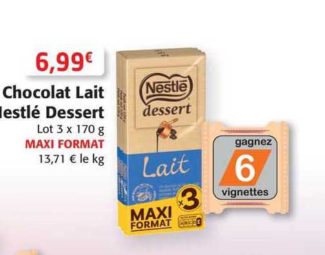 Chocolat Lait Nestlé Dessert